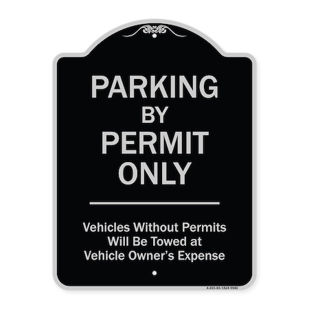 Designer Series-Parking By Permit Only Vehicles Without Permits Will Be Towed